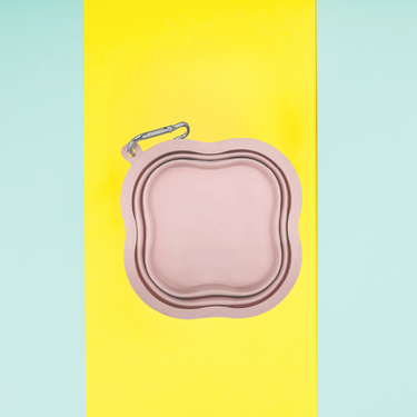 Gamelle Pliable 1L Silicone Rose